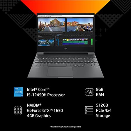 HP Victus Gaming Latest 12th Gen Intel Core i5 Processor 156 inch FHD Gaming Laptop (8GB RAM/512GB SSD)