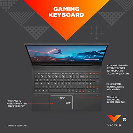 HP Victus Gaming Latest AMD Ryzen 5 5600H Processor 161 Inch FHD Gaming Laptop (8GB RAM/512 GB SSD)