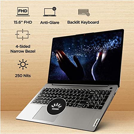 Lenovo Ideapad 3 AMD Ryzen 5 5500U 156 Inches FHD Thin & Light Laptop (8GB/512GB SSD), Arctic Grey