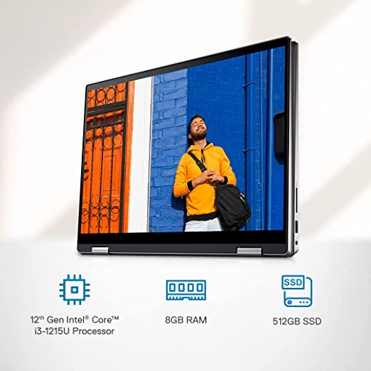 Dell Inspiron 7420 (D560774WIN9S) Core i3 12th Gen Windows 11 Home 2-in-1 Laptop