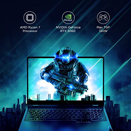 Lenovo Legion 5 AMD Ryzen 7 5800H 156 Inches WQHD IPS Gaming Laptop (16GB/512GB SSD/6GB NVIDIA RTX 3060)