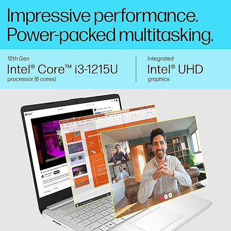 HP Laptop 15s, 12th Gen Intel Core i3-1215U Laptop (8GB RAM/512GB SSD/Window 11)