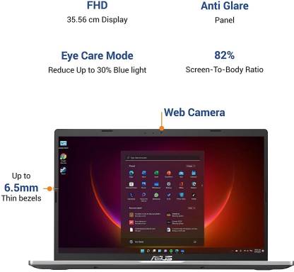 ASUS Vivobook 14 Intel Core i3-1115G4 11th Gen Laptop (8GB/512GB SSD/Windows 11/Office 2021)