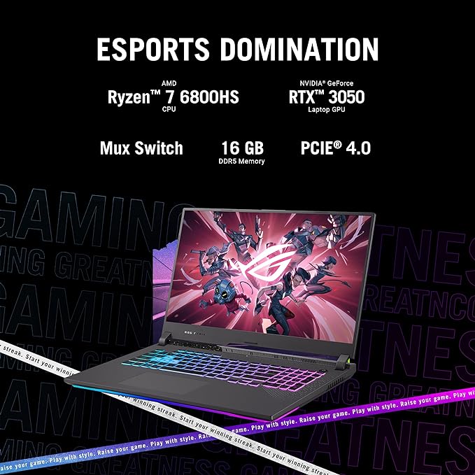 ASUS ROG Strix G17 AMD Ryzen 7 Gaming Laptop (16GB RAM/512GB SSD)