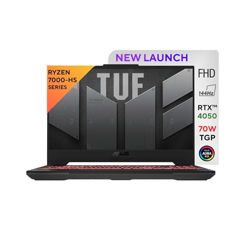 ASUS TUF Gaming A15, AMD Ryzen 7 7435HS, Gaming Laptop (16GB/512GB SSD/NVIDIA GeForce RTX 4050/Windows 11/90WHr/2.2 Kg)