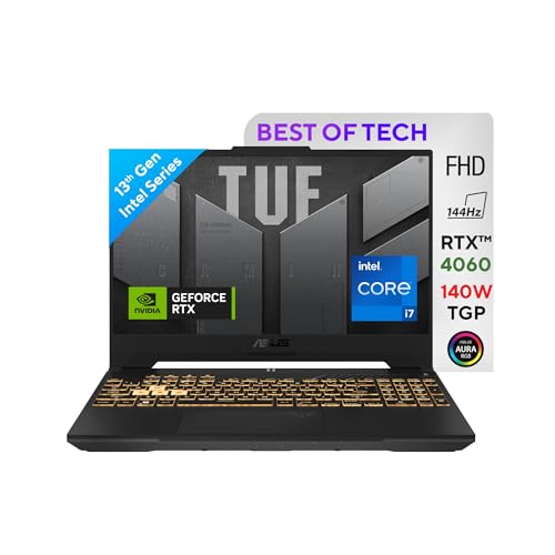 ASUS TUF Gaming F15 13th Gen Intel Core i7-13620H, Gaming Laptop (16GB DDR5/512GB SSD/NVIDIA GeForce RTX 4060 /Windows 11/2.20 Kg)