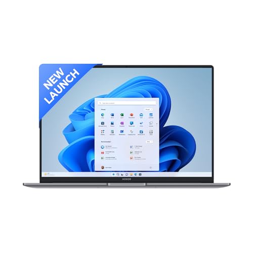 HONOR MagicBook X16 Pro, 13th Gen Intel Core i5-13420H (16GB/512GB NVMe SSD, 16-inch (40.64 cm) FHD IPS Anti-Glare Thin and Light Laptop/Windows 11/Backlit Keyboard/Fingerprint/1.75Kg)