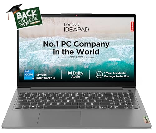 Lenovo IdeaPad Slim 3 12th Gen Intel Core i3-1215U FHD Thin & Light Laptop (8GB/512GB SSD/Windows 11/Office 2021)