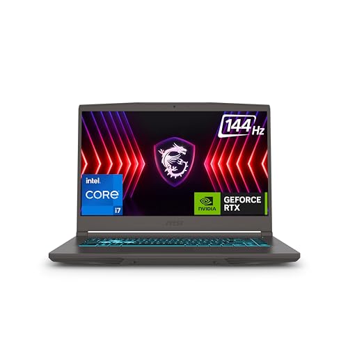 MSI Thin 15, Intel Core i7-12650H, 40CM FHD 144Hz Gaming Laptop(16GB/1TB NVMe SSD/Windows 11 Home/NVIDIA GeForce RTX 3050,GDDR6 4GB/1.86Kg)