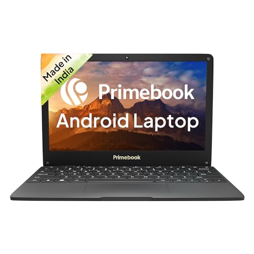 Primebook S 4G, 2024(Wifi+4G, Android Based MediaTek MT8788, PrimeOS 4G SIM Slot,4GB/128GB eMMC Storage)  Thin and Light Laptop