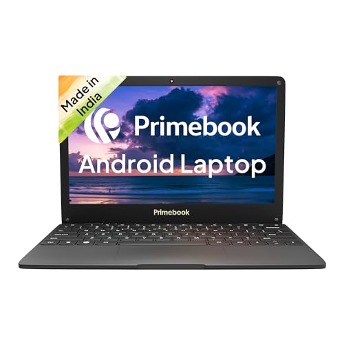 Primebook S Wifi, 2024 (Android Based MediaTek MT8183, PrimeOS,4GB/128GB eMMC Storage) Thin and Light Laptop