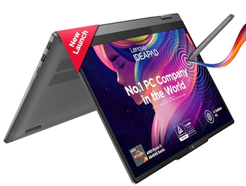 Lenovo Ideapad 5 2-in-1 AMD Ryzen 5 8645HS (16GB/512GB SSD/Win 11/Office 21/Backlit KB/FPR/FHD Camera)