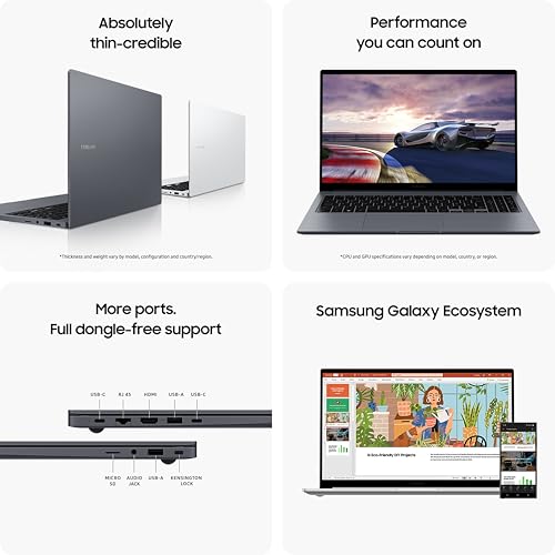 Samsung Galaxy Book4 (8GB RAM, 512GB SSD, Intel Core i5 1335U Processor Windows 11 Home, MS Office 2021)