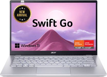 Acer Swift Go 14 AMD Ryzen 5 Hexa Core 7430U - (16 GB/512 GB SSD/Windows 11 Home) SFG14-41 Thin and Light Laptop
