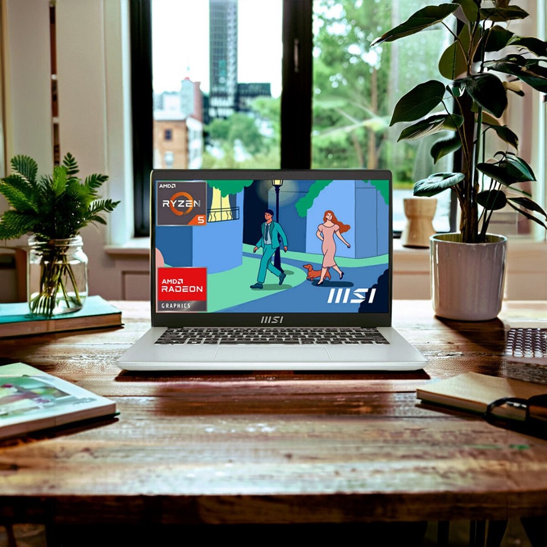 MSI Modern 14 AMD Ryzen 5 Hexa Core 7530U - (16 GB/512 GB SSD/Windows 11 Home) Modern 14 C7M-062IN Thin and Light Laptop