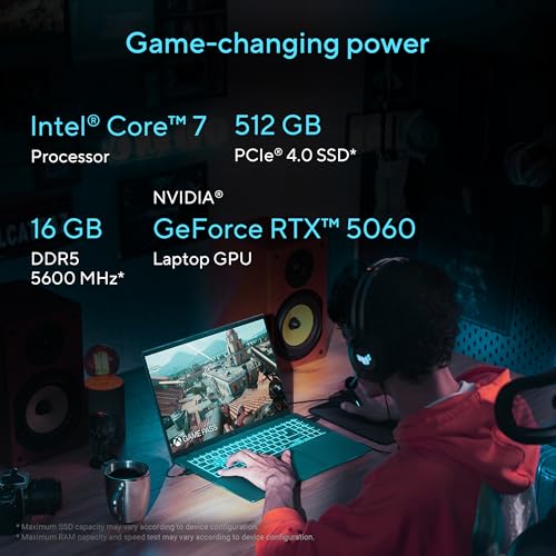 Asus Gaming V16 Intel Core 7 240H (I7-14Th Gen) | Rtx 5060- | Fhd+ 16inch - 144Hz | Backlit Keyboard - Windows 11 M365 Basic (1Y) Office 2024 | V3607Vm-Rp057Ws | Gaming Laptop
