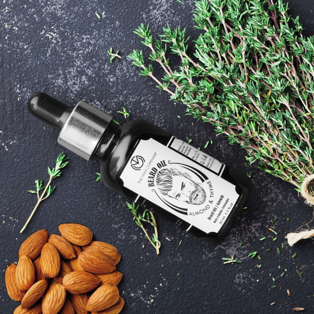 The Man Company Almond & Thyme Beard Oil
