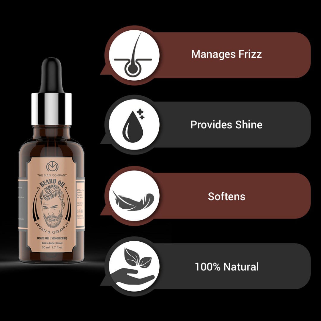 The Man Company Argan & Geranium Beard Oil