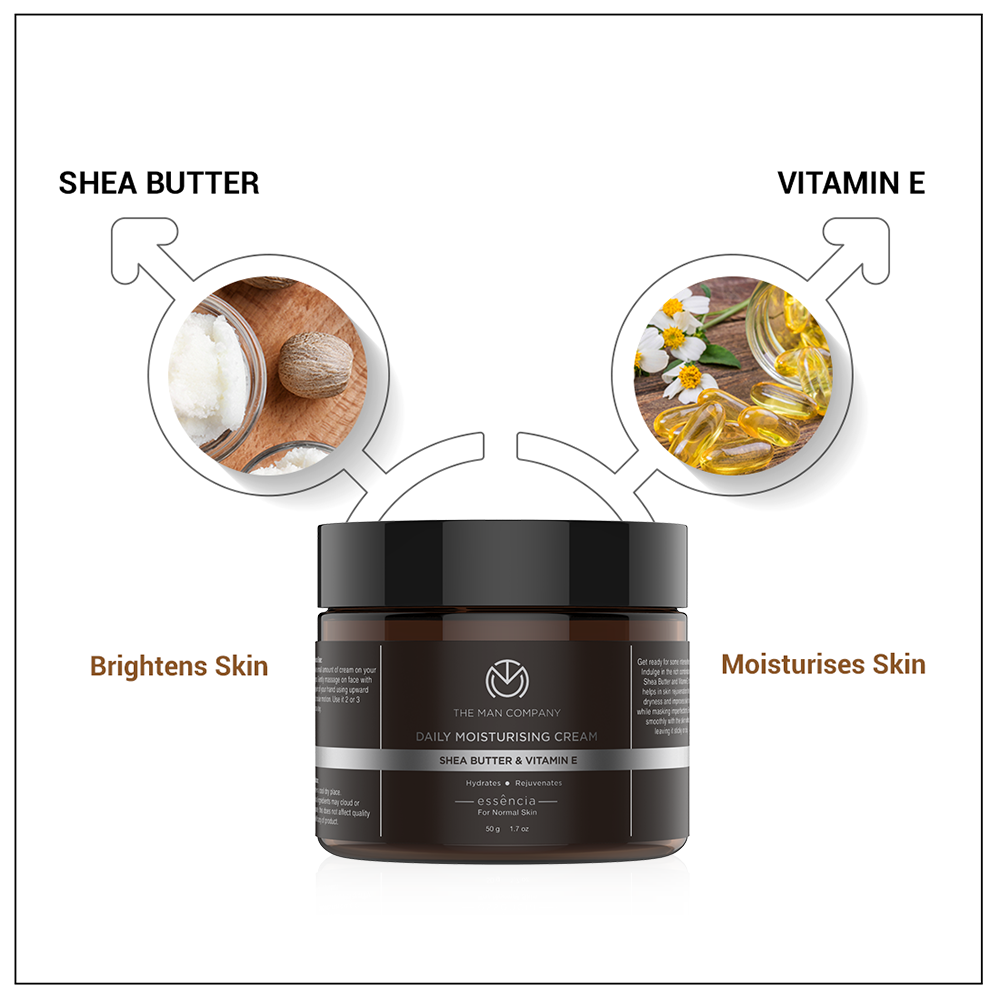 The Man Company Shea Butter And Vitamin E Moisturising Cream