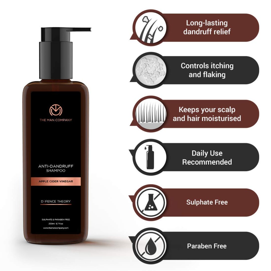 The Man Company Anti-Dandruff Apple Cider Vinegar Shampoo