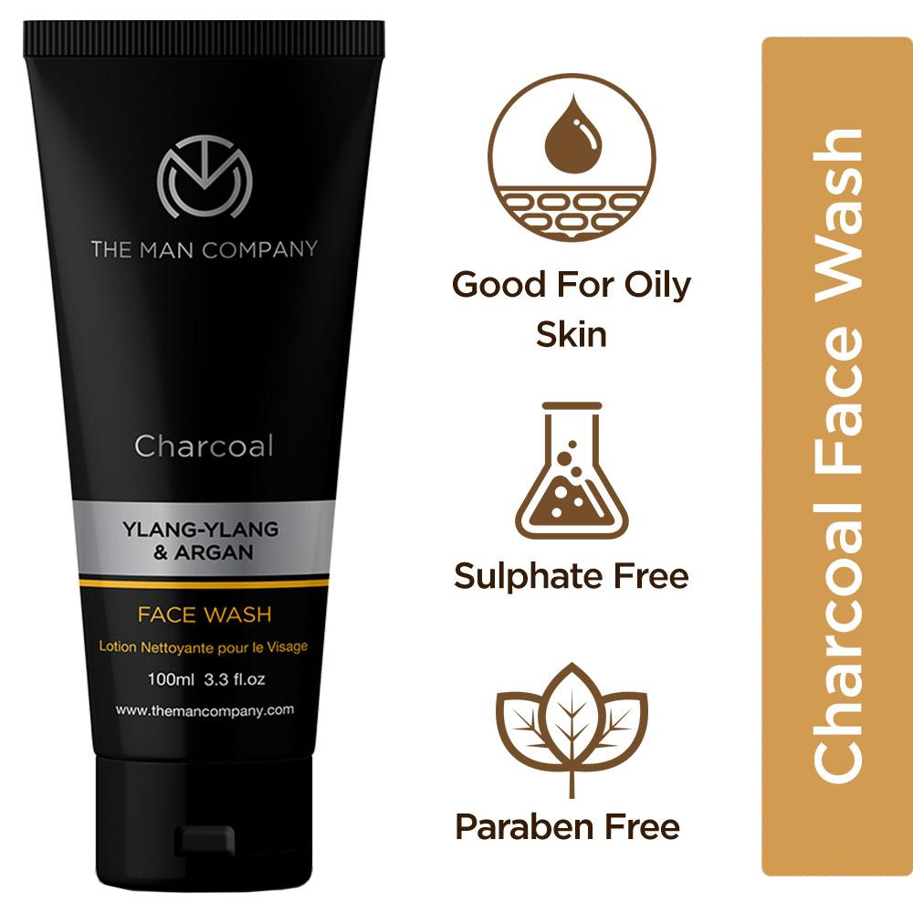 The Man Company Ylang Ylang & Argan Charcoal Face Wash
