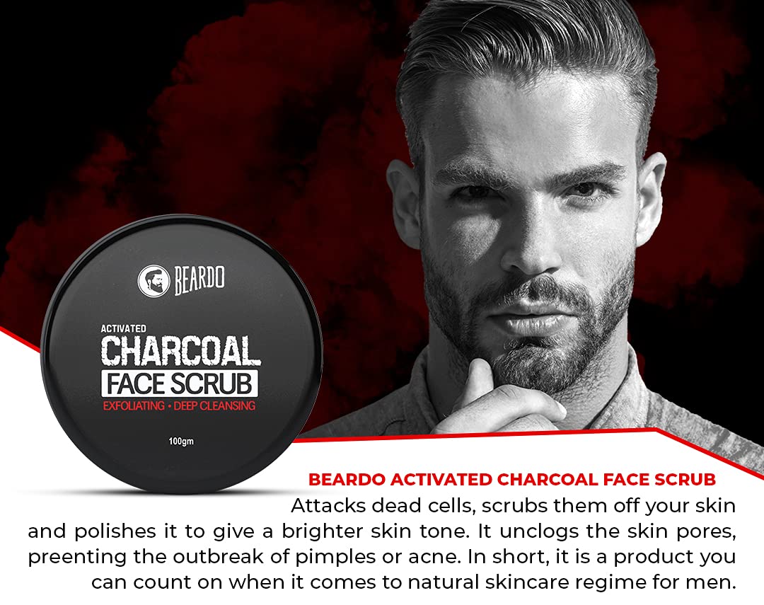 Beardo Activated Charcoal Exfoliating Face Scrub