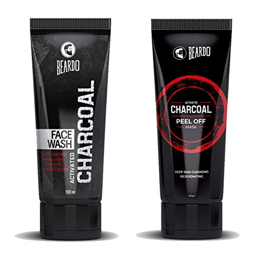 Beardo Activated Charcoal Facewash & Peel Off Mask Combo