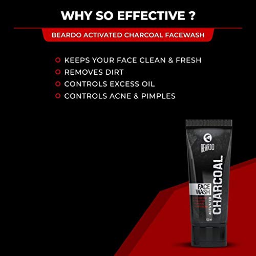 Beardo Activated Charcoal Facewash & Peel Off Mask Combo