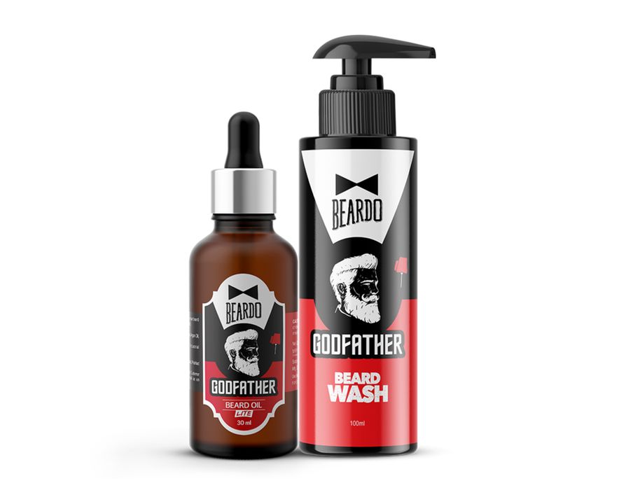 Beardo Godfather Beard Oil & Beard Wash Combo for Men