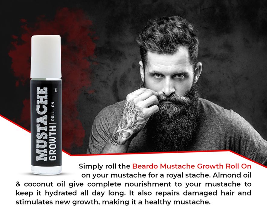 Beardo Mustache Growth Oil for Thick Mustache