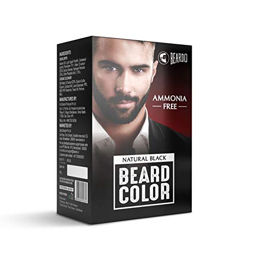 Beardo Natural Black Beard Color for Men