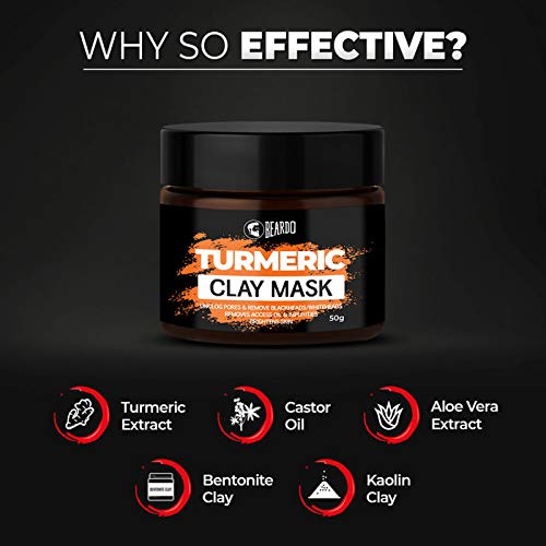 Beardo Turmeric Clay Mask for Men
