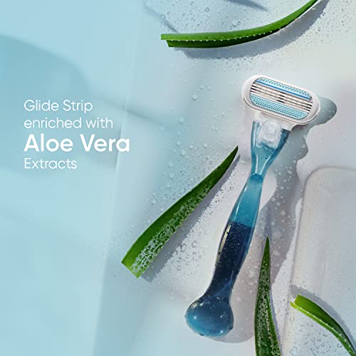 Gillette Venus Hair Removal Razor Blades/Refills/Cartridges for Women, 2 Pieces (Aloe Vera Glidestrip)