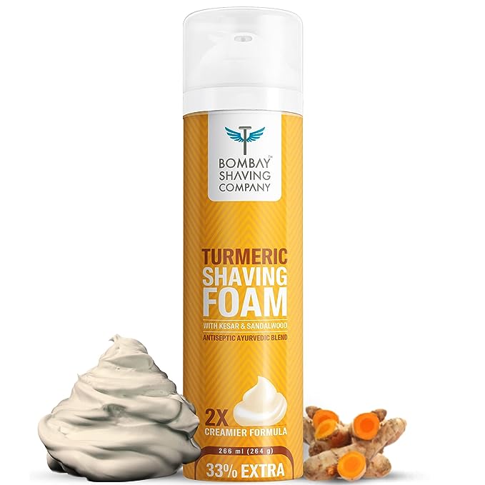 Bombay Shaving Company Turmeric Shaving Foam, 266ml, Pack of 2