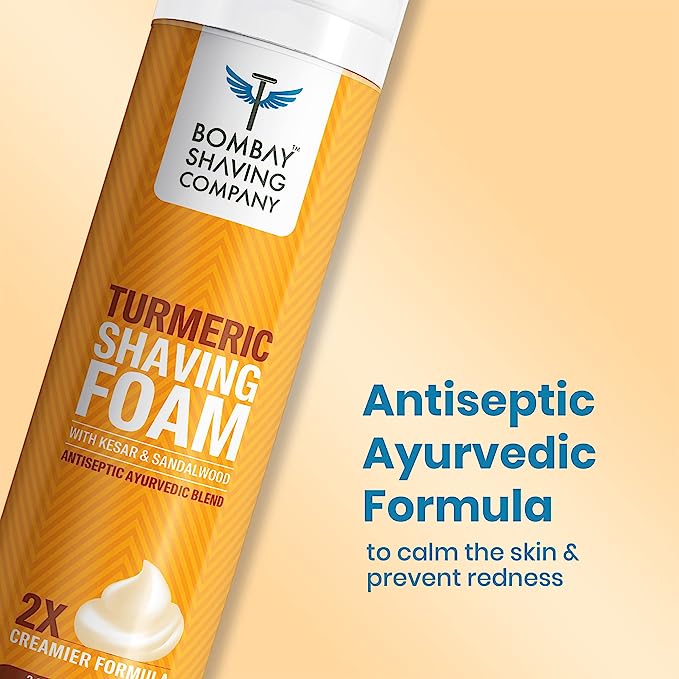Bombay Shaving Company Turmeric Shaving Foam, 266ml, Pack of 2