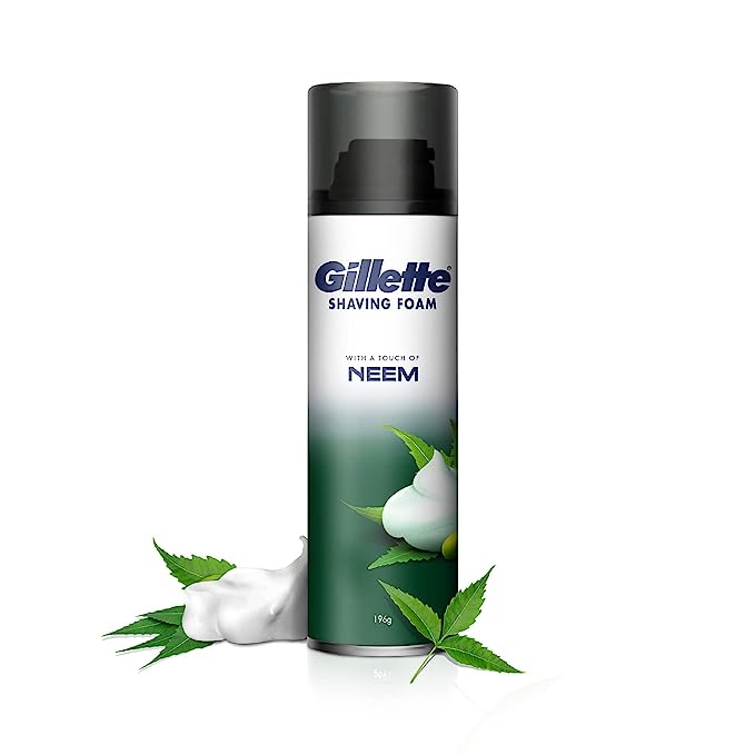 Gillette Pre Shave foam, Neem