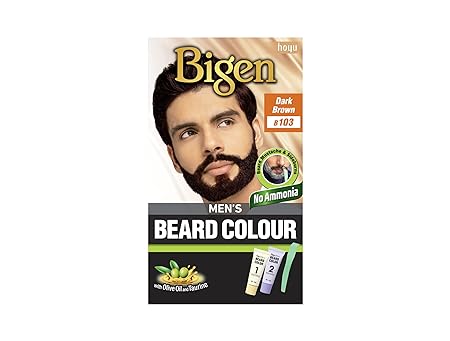 Bigen Mens Beard Colour Dark Brown 103