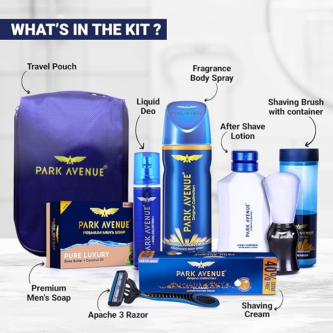 Park Avenue Luxury Grooming Collection 8 in 1 Combo Grooming Kit