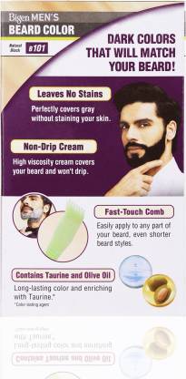 Bigen Mens Beard Colour Natural Black B101