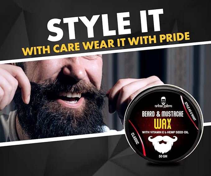 UrbanGabru Beard & Mustache Wax for Strong Hold