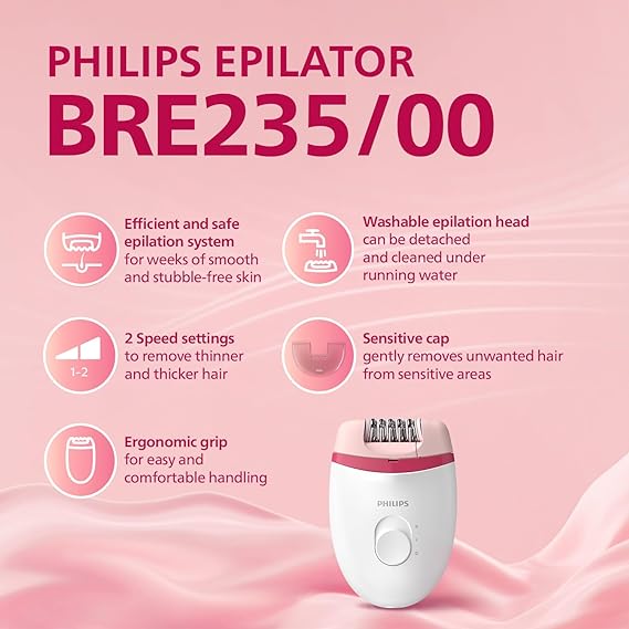 Philips BRE235/00 Corded Compact Epilator & Shaver