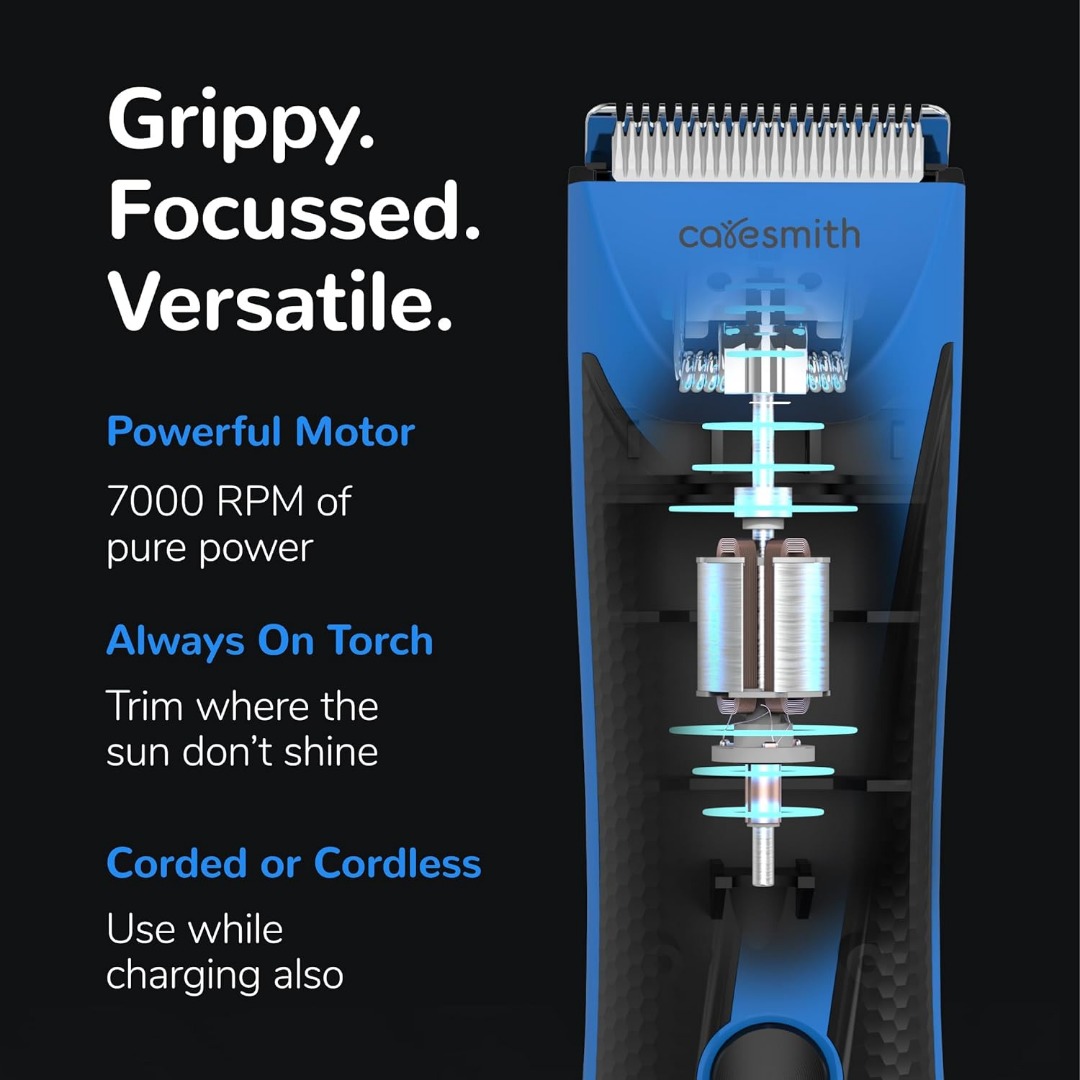 CARESMITH Crew Manscaping Battery Powered Body Trimmer Men