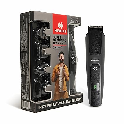 Havells Super Grooming Kit GS8714 | 15-in-1 Full Body Groomer for Men