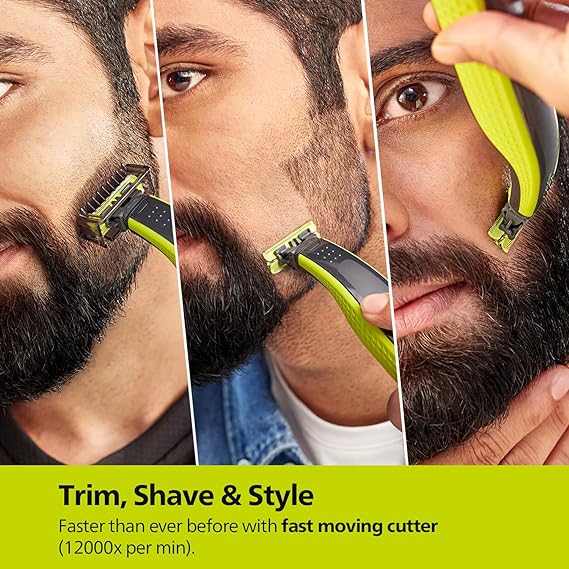 Philips OneBlade Hybrid Trimmer & Shaver for Men | QP2724