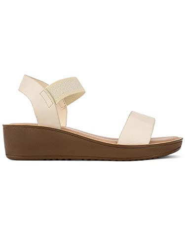 Bata Womens Quinon Sandal, Beige