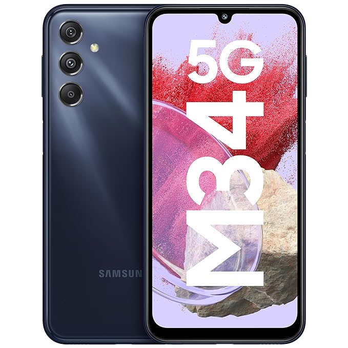 Samsung Galaxy M34 5G | 50MP OIS Triple Camera | Super AMOLED 120Hz Display | 6000mAh Battery | Exynos 1280