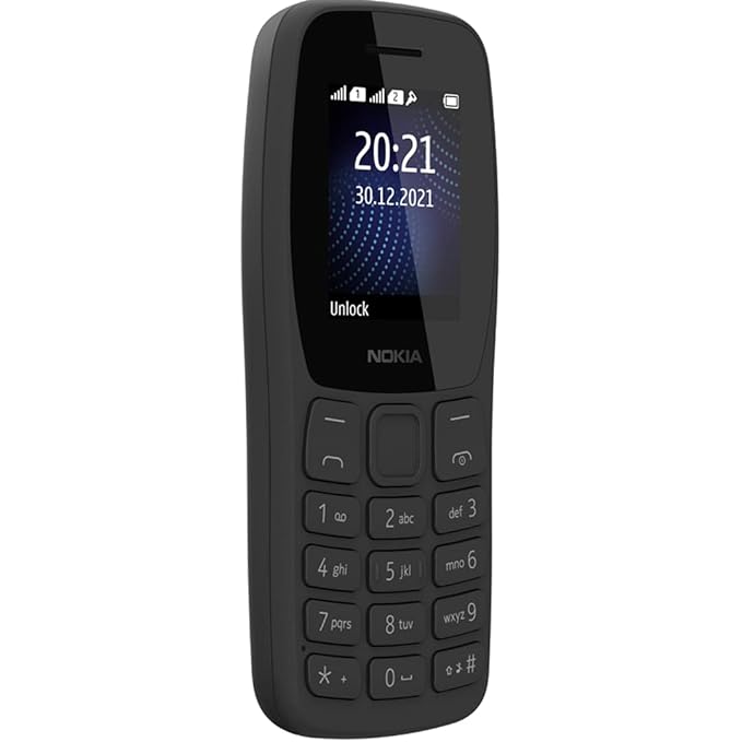 Nokia 105 Classic Dual SIM | Keypad Phone | Long Battery Life | Charger Included | Dual SIM