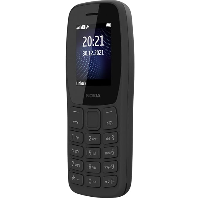Nokia 105 Classic Dual SIM | Keypad Phone | Long Battery Life | Charger Included | Dual SIM