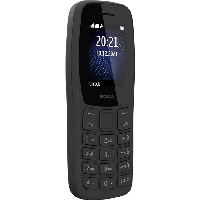Nokia 105 Classic Single SIM | Keypad Phone | Long Battery Life | Charger Included | Compact Design