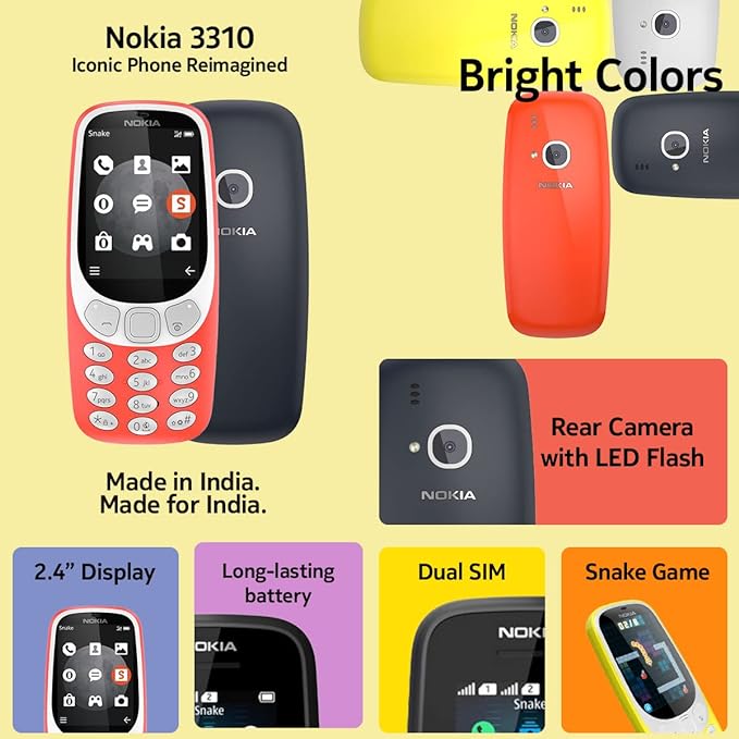 Nokia 3310 Dual SIM Keypad Phone